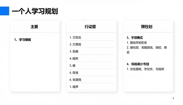 能力培养中学习规划的两种做法与实际取舍